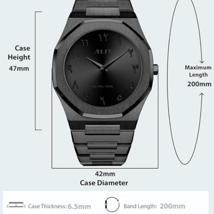 Arabic Black Aura Watch